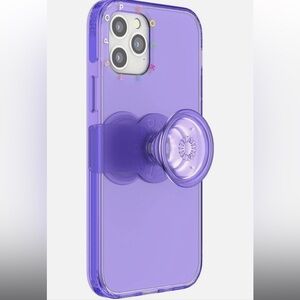 (LIKE NEW) PopSocket iPhone 12 Pro Max Case 💜